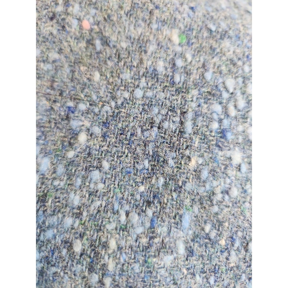 Vintage 1950s-60s Blue Tweed Wool Wiggle Dress Mid-Century Mod Pencil Sheath Sm - Picture 2 of 16
